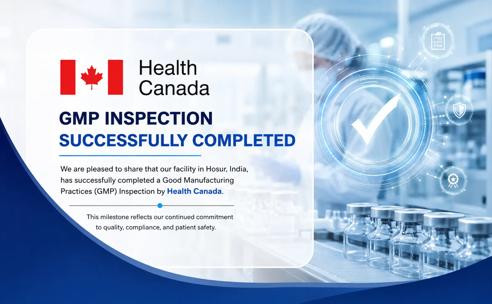 Global Calcium Successfully Completes Health Canada GMP Inspection